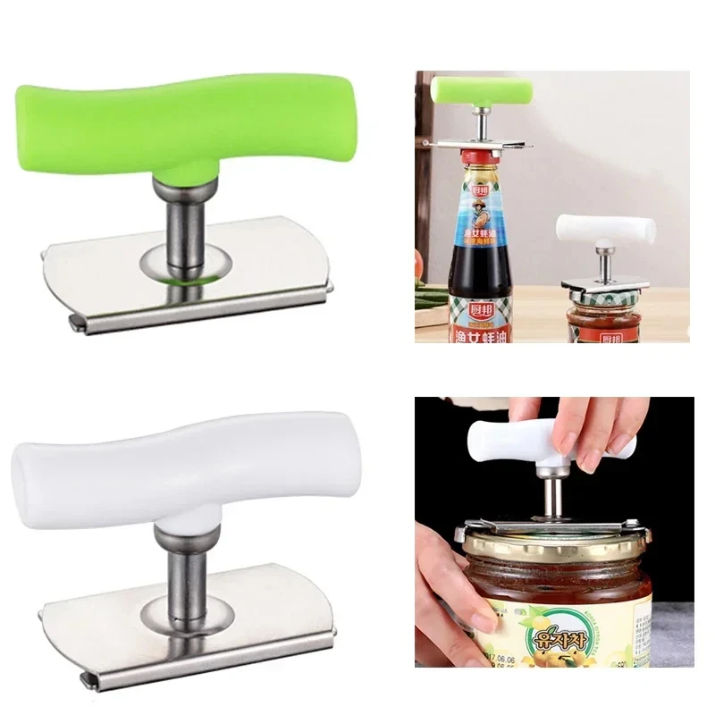 Kitchen Gadgets Jar Openers - Pembuka tutup botol multifungsi baja tahan