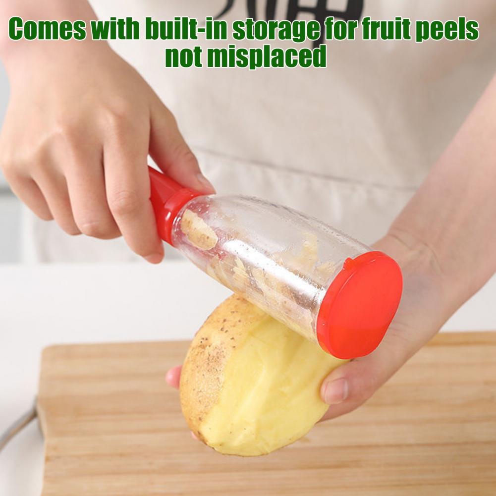 Kitchen Gadgets Built In - Pengupas Sayuran Multifungsi Dua Sisi dengan
