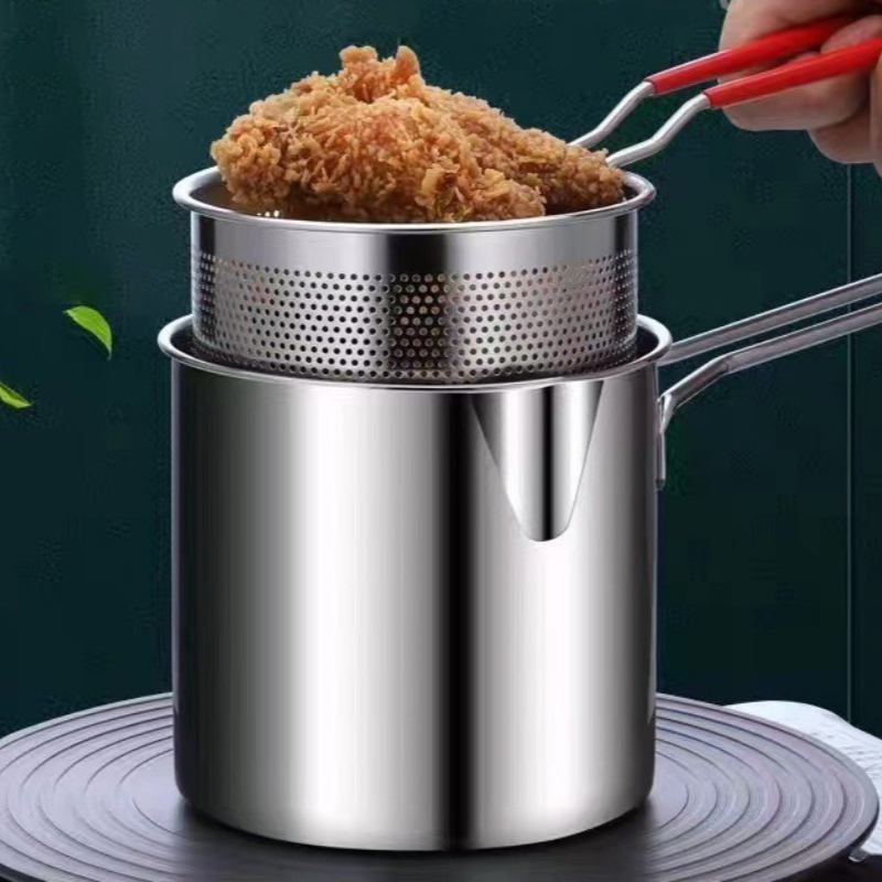 Kitchen Gadgets For Arthritic Hands - Penggorengan Baja Tahan Karat 304 Dengan