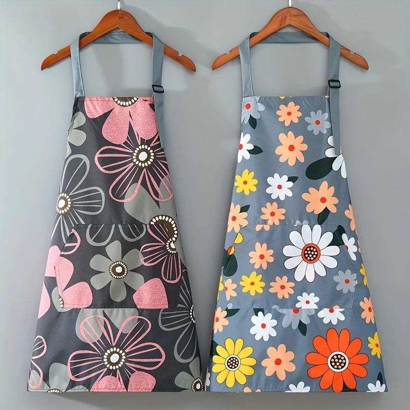 Kitchen Gadgets Trending - Celemek dapur tahan air modis kanvas