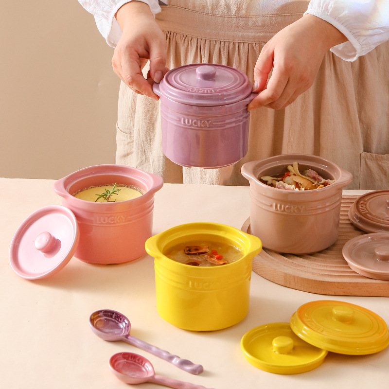 Kitchen Gadgets For Arthritic Hands - Mangkuk Keramik Tutup Ganda, Mangkuk Telur