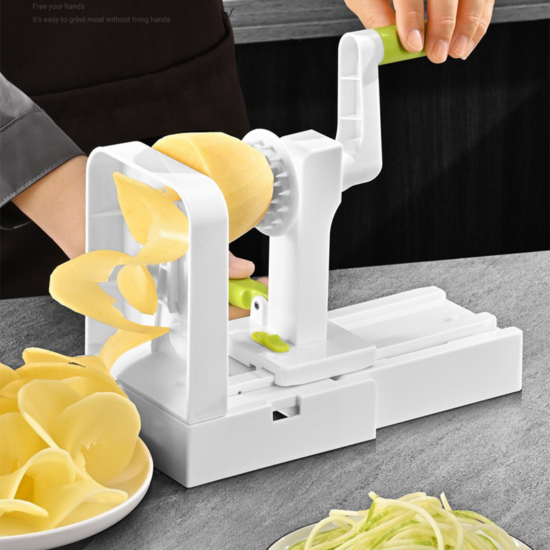Spiralizer Vegetable Noodle - Parutan Sayuran, Pemotong Spiral Kentang, Mesin