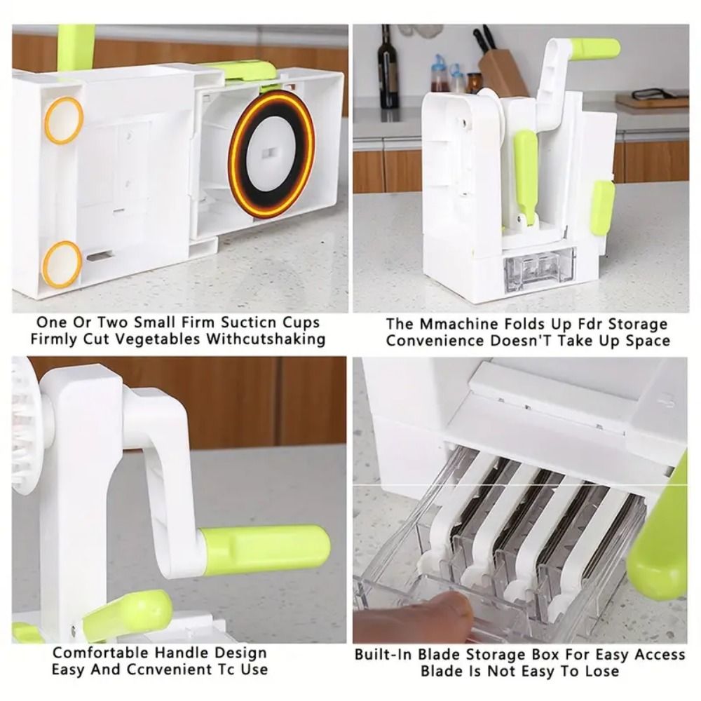 Pemotong Spiral Sayuran 4 Bila - Spiralizer Vegetable Noodle ulasan dan harga