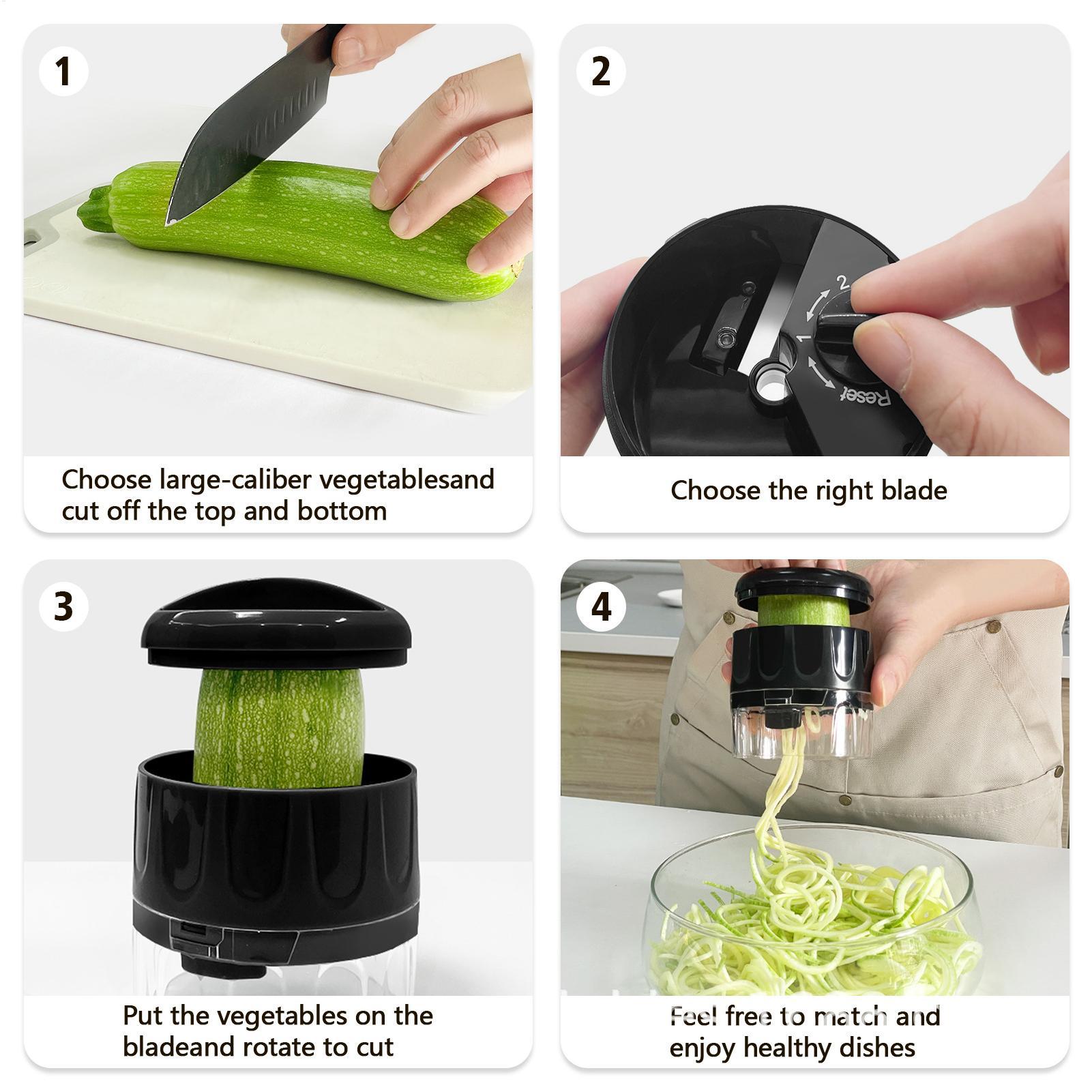 Pembuat Mie Spiralizer Zucchin - Spiralizer Vegetable Noodle ulasan dan harga