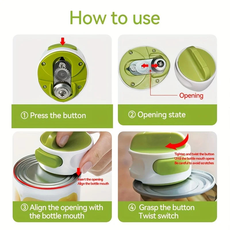 Pembuka Kaleng Manual Portabel - Kitchen Gadgets Jar Openers ulasan dan harga