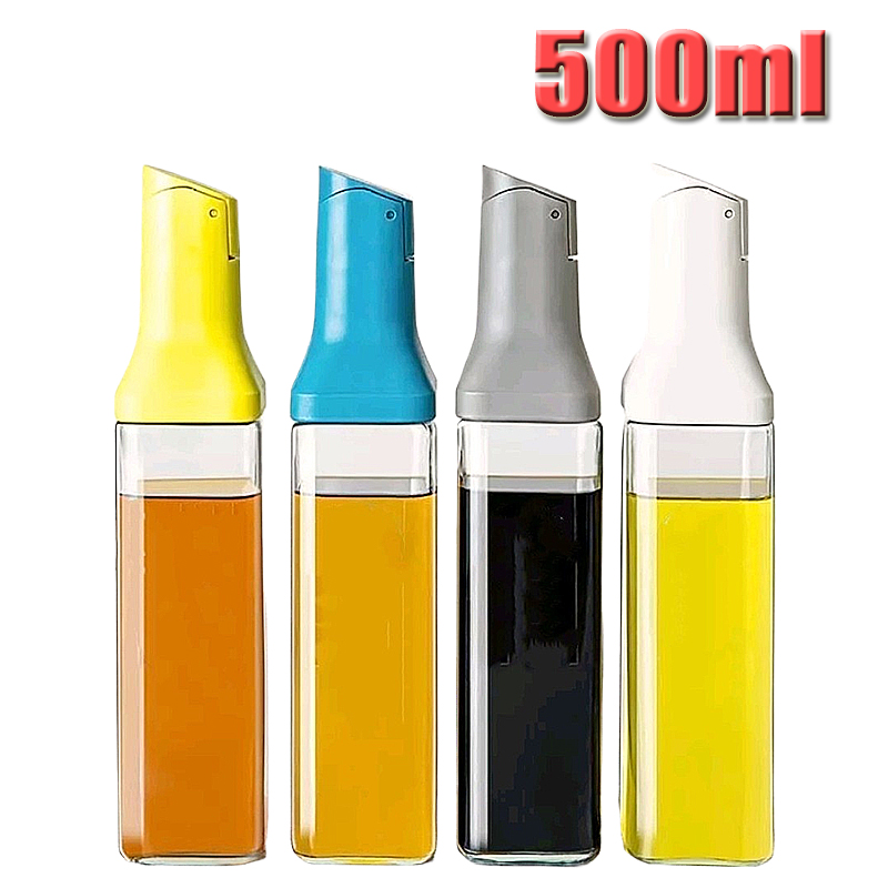 1Pc Botol Minyak Kaca Persegi  - Kitchen Gadgets Jar Openers ulasan dan harga